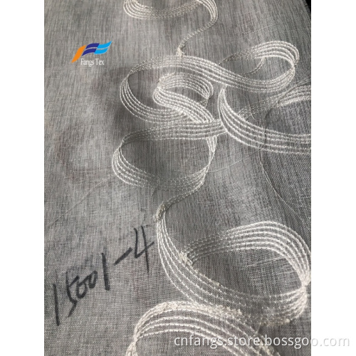 Embroidered Organza Voile Sheer Summer Curtain Fabric